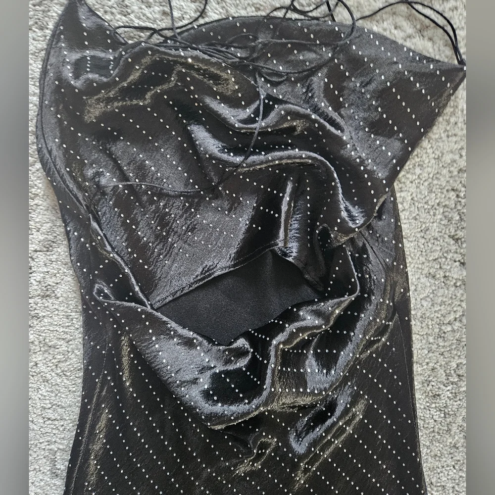 Zara Satin Studded dress NWT - Picture 8 of 14